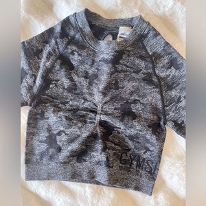 Gymshark long sleeve top. Size small. Camo. Thumb holes. Worn twice